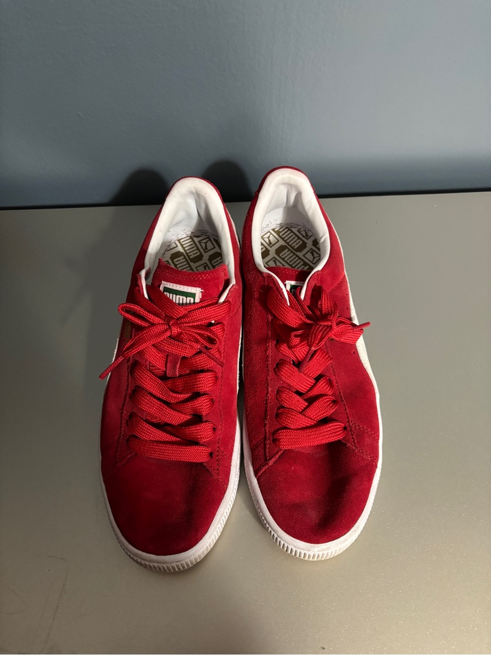 PUMA Suede Classic Men's Size 8 Sneakers Red - Picture 2 of 6
